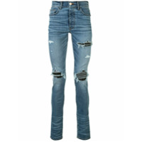 AMIRI Calça jeans skinny MX1 com efeito desgastado - Azul