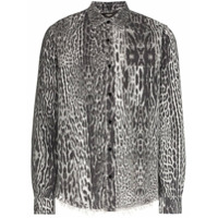 AMIRI Camisa de algodão com animal print - Branco