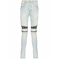 AMIRI MX2 bandana-patch skinny jeans - Azul