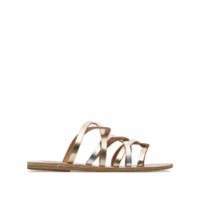 Ancient Greek Sandals Sandália de couro Donousa - Metálico