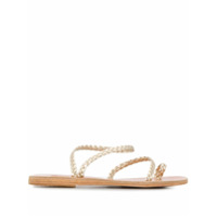 Ancient Greek Sandals Sandália Eleftheria com trançado - Dourado