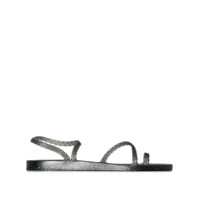 Ancient Greek Sandals Sandália Eleftheria com trançado - Preto