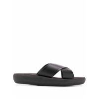 Ancient Greek Sandals Sandália Thais com abertura frontal - Preto