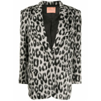 Andamane Blazer com estampa de leopardo - Cinza