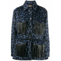 Andamane Evita animal print shirt jacket - Azul
