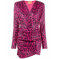 Andamane Vestido slim com estampa de leopardo - Rosa