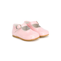 Andanines Shoes Sapatilha de couro com detalhe ondulado - Rosa