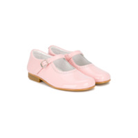 Andanines Shoes Sapatilha de couro com detalhe ondulado - Rosa