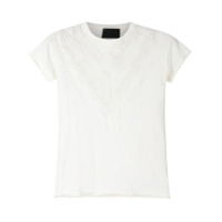 Andrea Bogosian T-shirt Record com renda - Branco