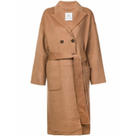 ANINE BING belted double-breasted coat - Neutro