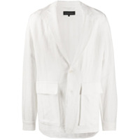 Ann Demeulemeester Blazer oversized com bolso - Branco