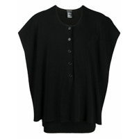 Ann Demeulemeester Blusa oversized de tricô - Preto