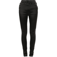 Ann Demeulemeester Calça skinny cintura alta - Preto