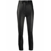 Ann Demeulemeester Calça slim cropped - Preto