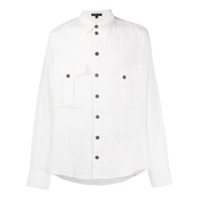 Ann Demeulemeester Camisa com bolso no busto - Branco