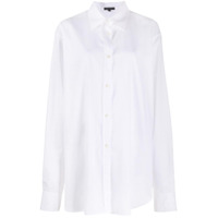 Ann Demeulemeester Camisa oversized com listras - Branco