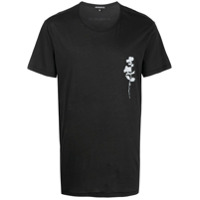 Ann Demeulemeester Camiseta com estampa floral - Preto