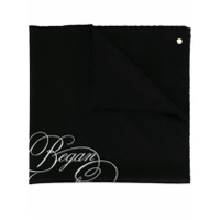 Ann Demeulemeester Echarpe com estampa - Preto