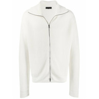 Ann Demeulemeester Moletom com zíper - Branco