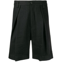 Ann Demeulemeester Short Alfred com pregas - Preto