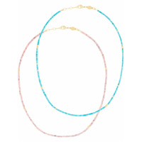 Anni Lu Conjunto de pulseiras Sunstalker com aplicação de contas - Azul