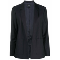 A.P.C. Blazer de alfaiataria com abertura frontal - Azul