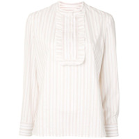 A.P.C. Blusa Madeline de jacquard com listras - Branco