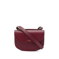 A.P.C. Bolsa tiracolo com estampa de logo - Vermelho