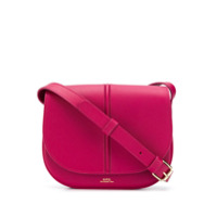 A.P.C. Bolsa transversal com logo gravado - Rosa