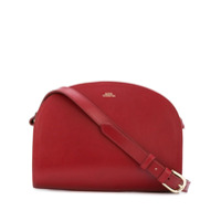 A.P.C. Bolsa transversal 'Demi Lune' de couro - Vermelho