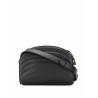 A.P.C. Bolsa transversal matelassê com logo - Preto