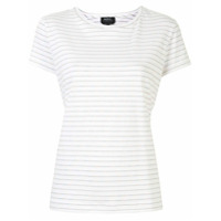 A.P.C. Camiseta Anita com brilho e listras - Branco