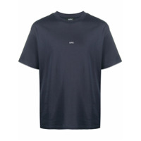 A.P.C. Camiseta decote careca com estampa de logo - Azul