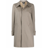 A.P.C. Casaco xadrez com botões oculto - Neutro