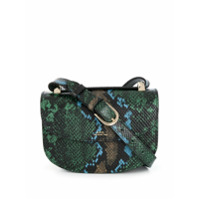 A.P.C. embossed snakeskin effect satchel bag - Verde