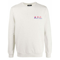 A.P.C. Moletom Michel de algodão com estampa de logo - Neutro