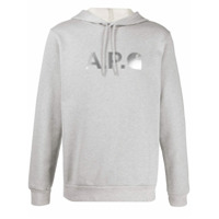 A.P.C. Moletom x Carhartt com logo e capuz - Cinza