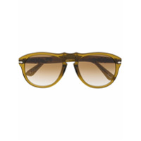 A.P.C. Óculos de sol aviador com detalhe translúcido - Amarelo