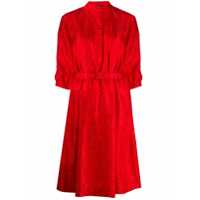 A.P.C. Vestido com estampa de leopardo - Vermelho