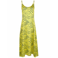 Apparis Vestido com estampa de zebra - Amarelo