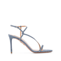 Aquazzura Sandália de tiras com salto agulha - Azul