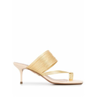 Aquazzura Sandália Sunny com salto 60mm - Dourado