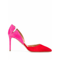 Aquazzura Sapato Sharp bicolor com salto de 95mm - Rosa