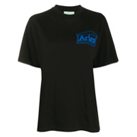 Aries Camiseta Temple com estampa de logo - Preto