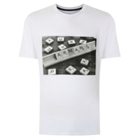 Armani Exchange T-shirt com estampa - Branco