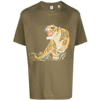 Aspesi Camiseta com estampa de tigre - Verde
