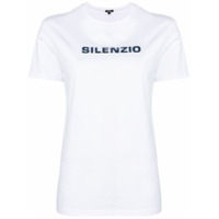 Aspesi Camiseta com estampa 'Silenzio' - Branco