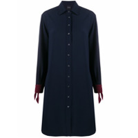 Aspesi Chemise com amarração nos punhos - Azul