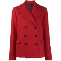 Aspesi fitted double-breasted wool jacket - Vermelho