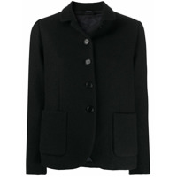 Aspesi Jaqueta de lã com abotoamento simples - Preto